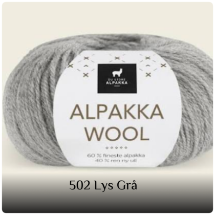 Alpakka Wool 502 Lys Grå