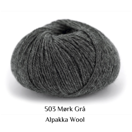 Alpakka Wool 503 Mørk Grå